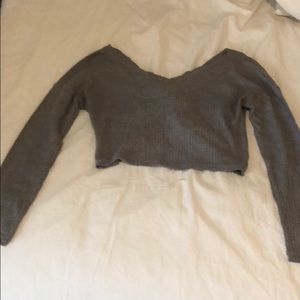 Urban Outfitters Waffle Knit Knot Top